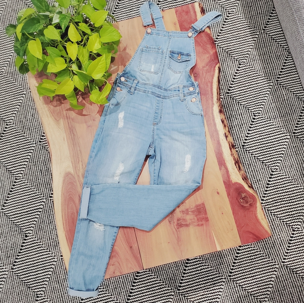 SI SONO by CAVALINI- The Basics Collection Denim Skinny Overall Jeans